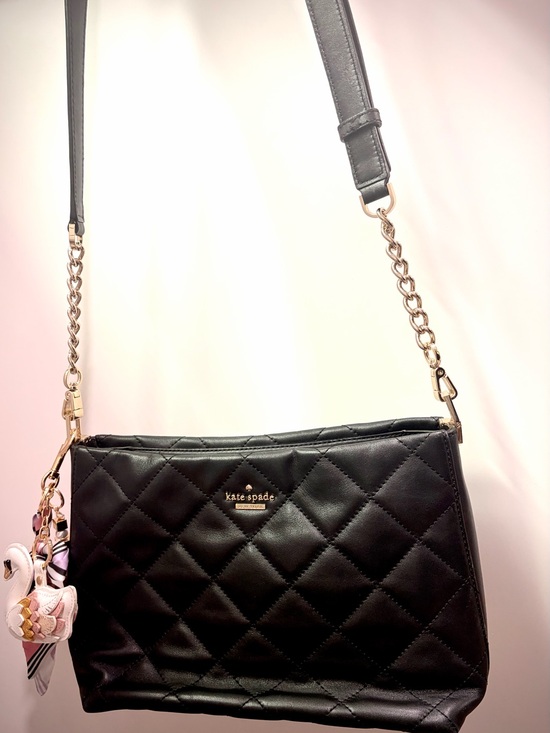 kate spade Handbags - kate spade Black Quilted Crossbody with Gold-Tone Chain Strap